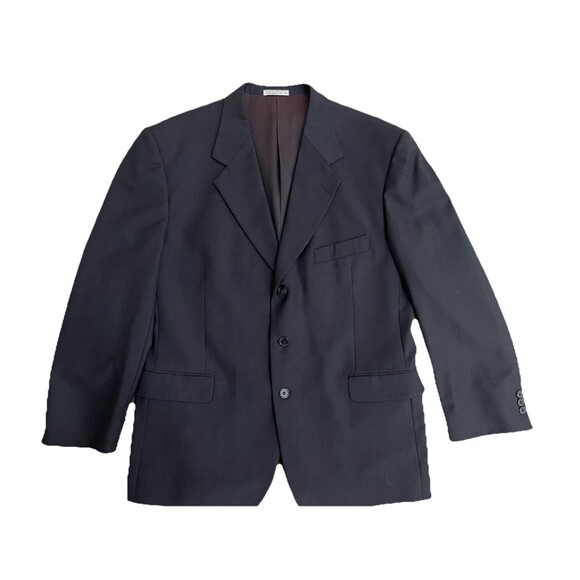 Ungaro Uomo Paris Blazer Men’s 42R EU 52 Black Virgin Wool Single Breasted